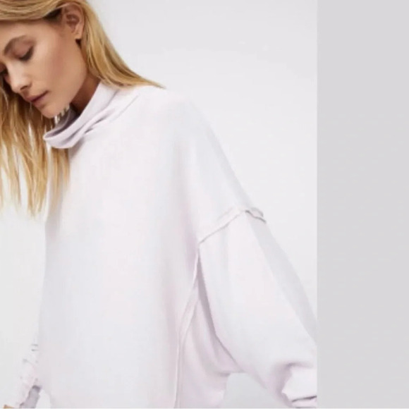 NWT Free People Alameda Pull Over Lilac M - Picture 2 of 8